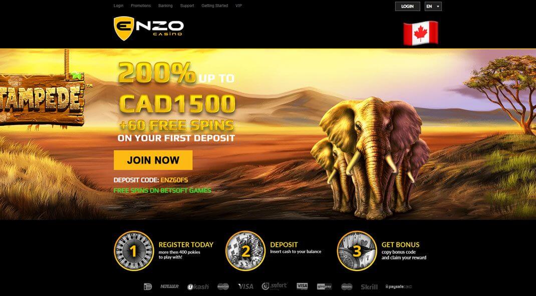 Enzo Online Casino review Canada