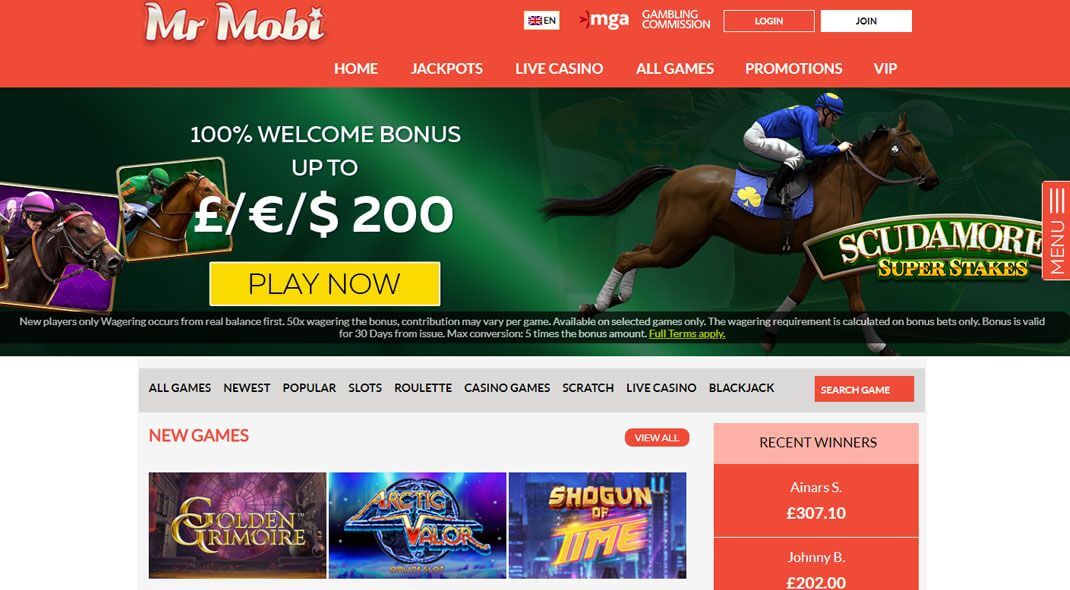 Top UK Mr. Mobi Casino review