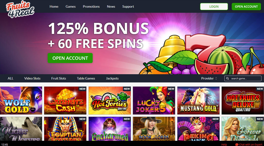 Fruits4Real Online Casino review