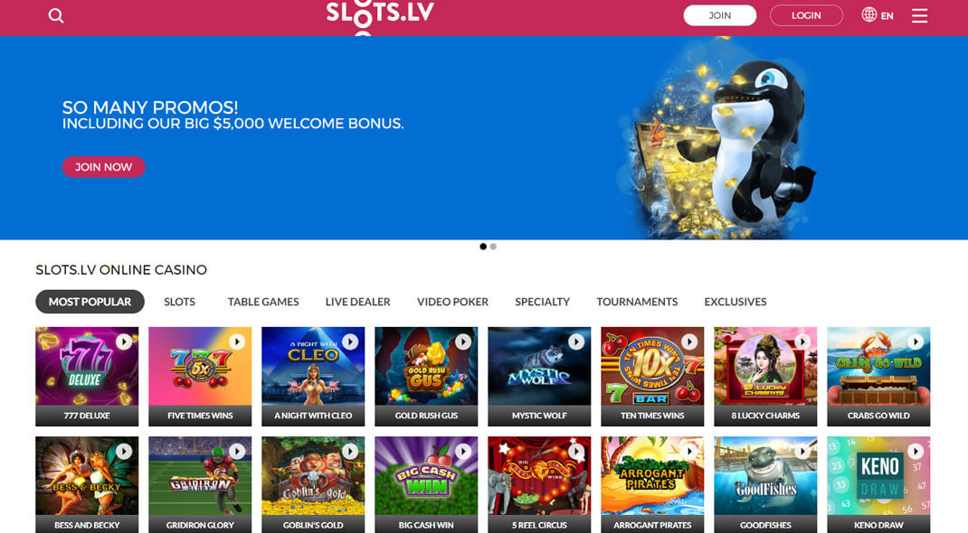 Slots LV Online Casino review