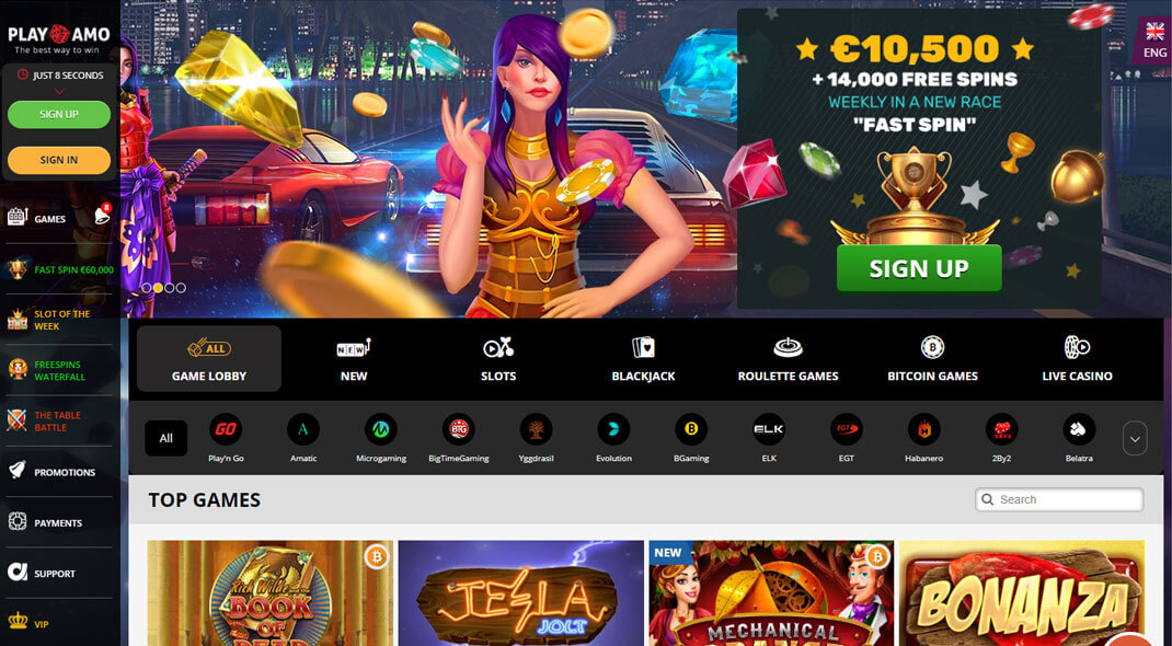 Playamo Online Casino review