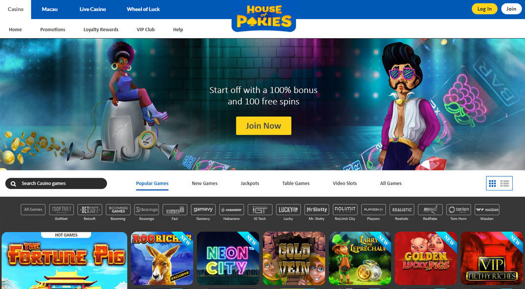 House of Pokies Online Casino review