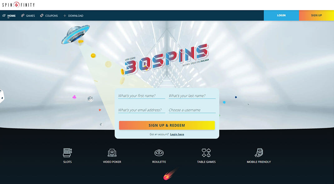 Spinfinity US Online Casino review