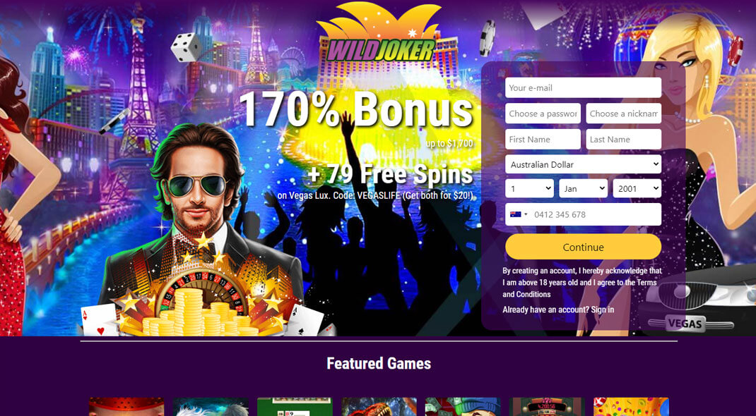 Wild Joker Aussie Online Casino review