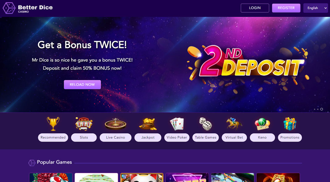 Better Dice Online Casino review