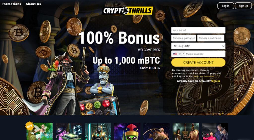 CryptoThrills Casino Canada