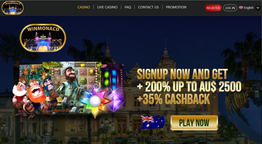 Winmonaco Casino Australia Bonus