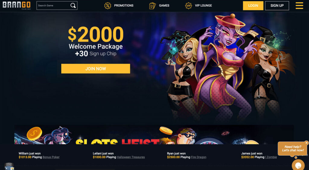 Brango Online Casino Bonus Offer