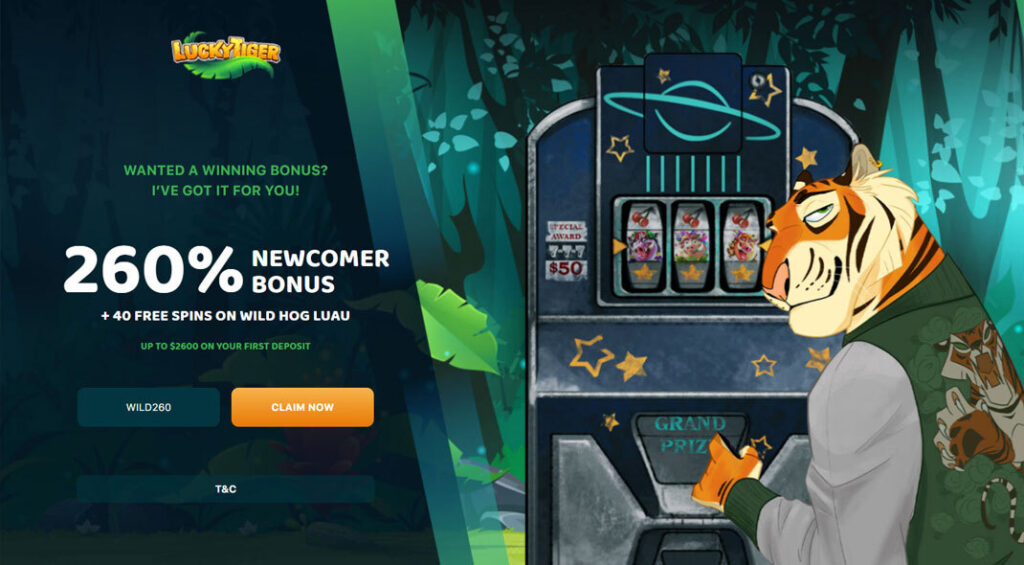 Lucky Tiger Online Casino Bonus