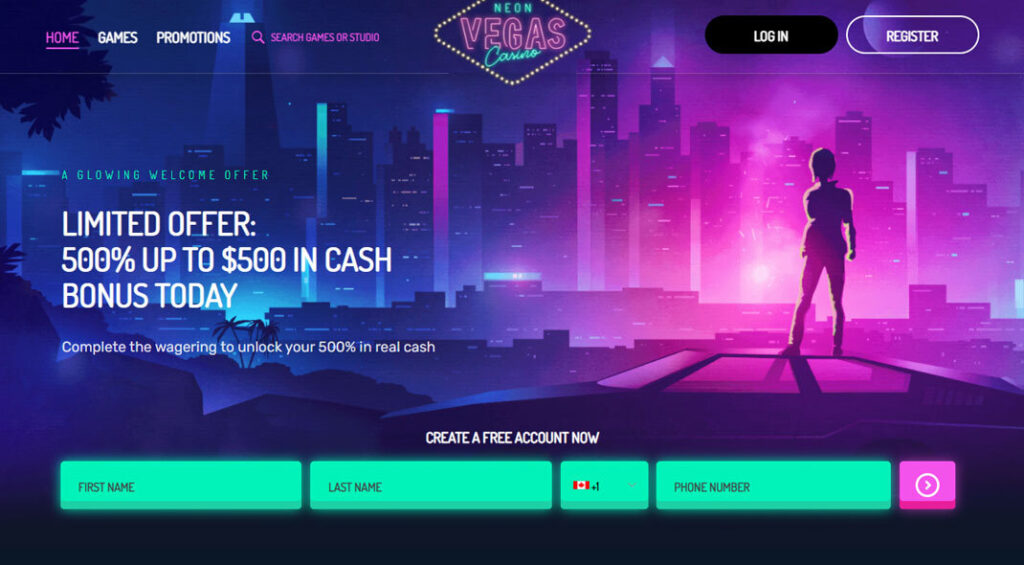 Neon Vegas Casino Online Bonus