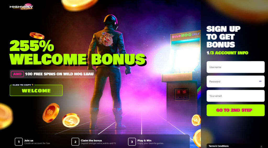 Highway Online Casino Bonus Offer