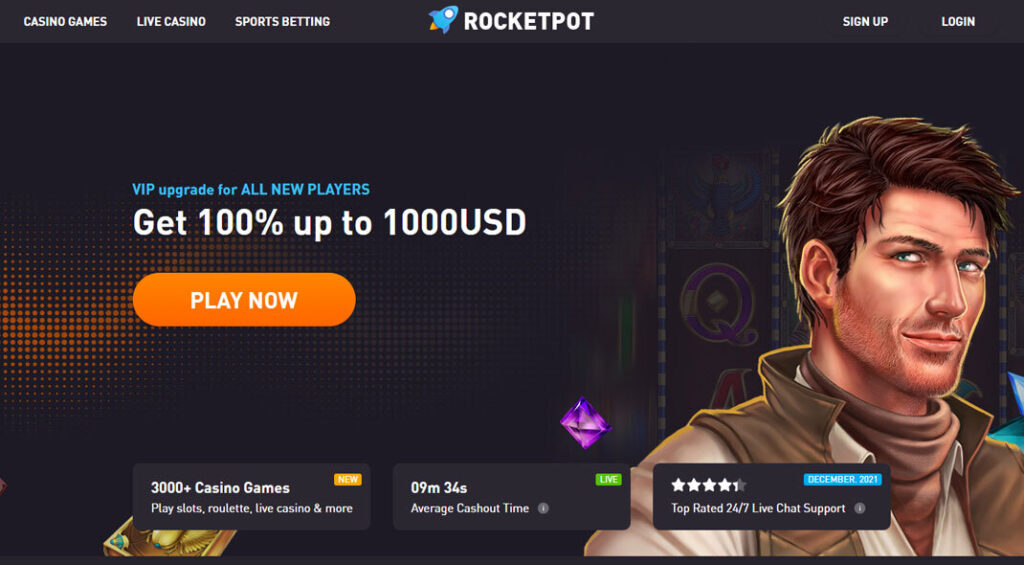 RocketPot Online Casino Promo